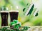 St Patrick Day Wooden Hanging Wreath Decoration Shamrock Hanging Sign Wood for Irish Party Saint Patrick Day Home Décor